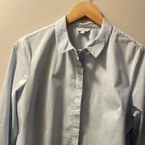 R Essentials Classic Light Blue Button-Down Shirt - Size L
